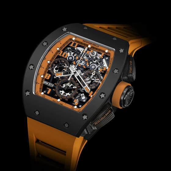 Richard Mille RM 011 - RM 011 Flyback Chronograph Orange Storm replica watch